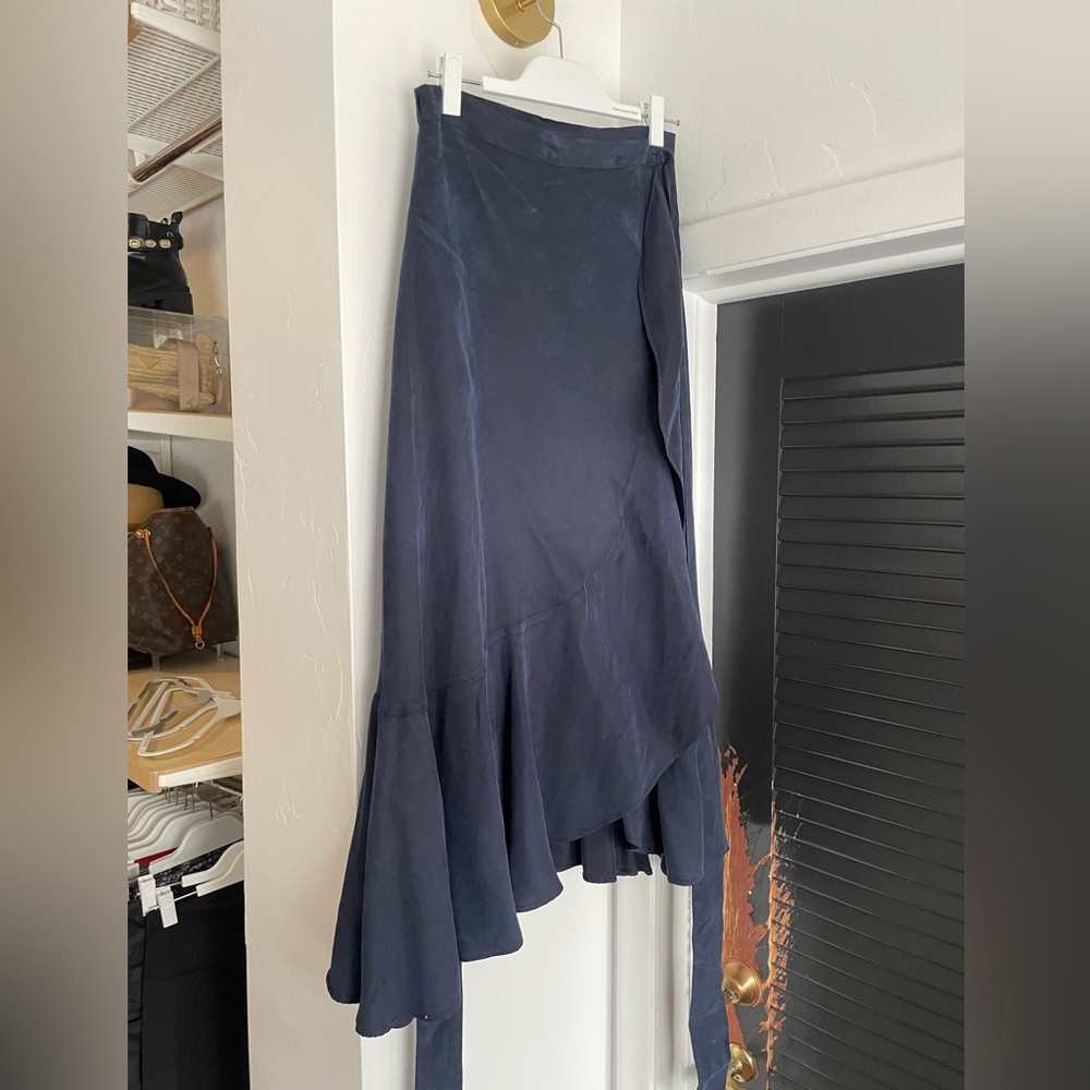 Scratch and Soda Blue Wrap Around Skirt
